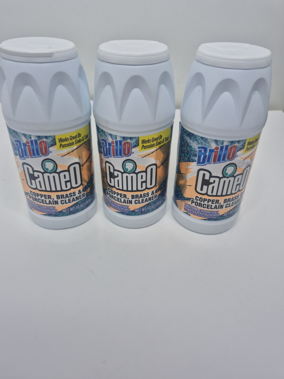 3x CAMEO Copper Brass Porcelain cleaner POWDER 10 oz ORIGINAL FORMULA