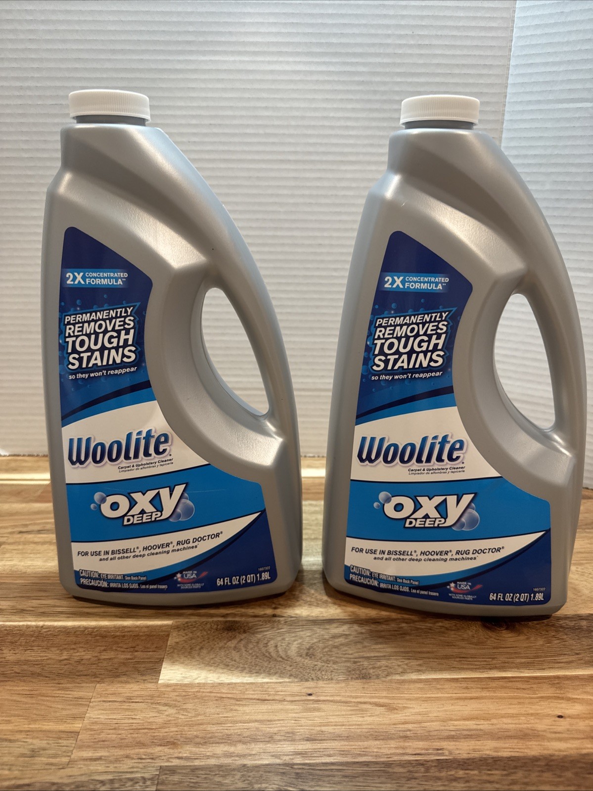 2x 64oz Woolite Oxy Deep Carpet Upholstery Cleaner Bissell Hoover Rug Doctor