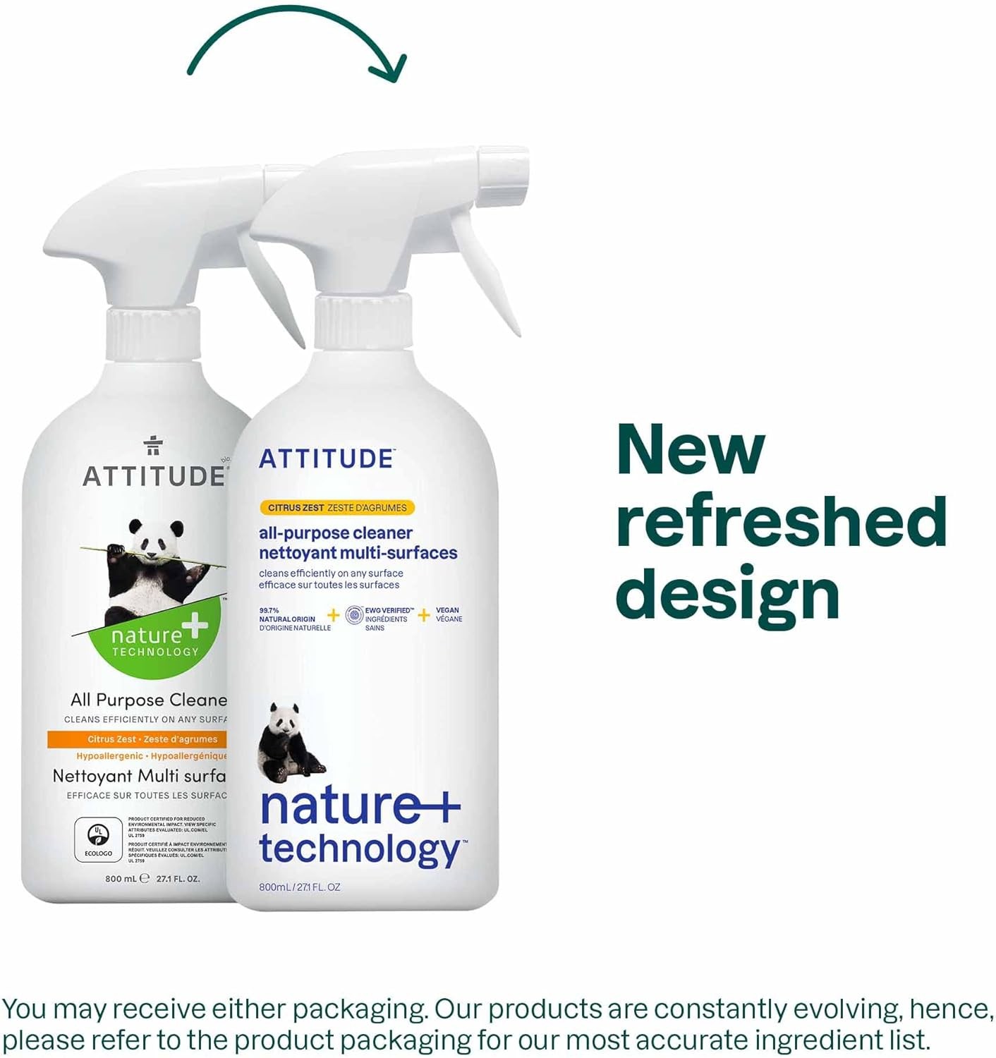 All Purpose Cleaner Spray, EWG Verified, Vegan, Made with 94% Plant-Based Ingred