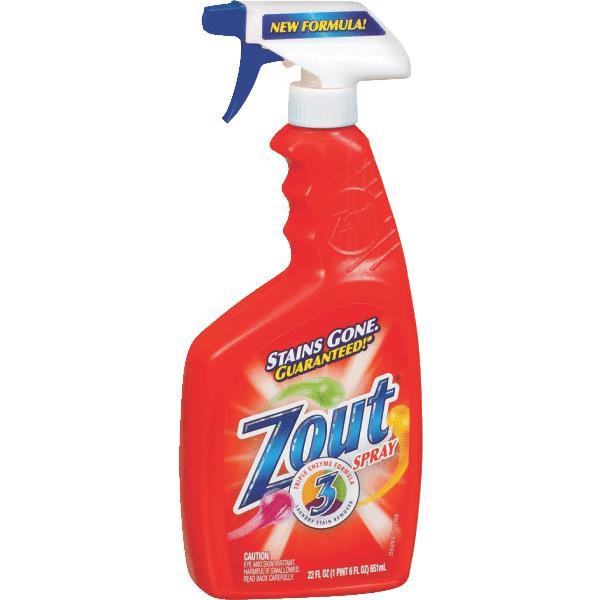 (12)- Bottles Zout 22 Oz Triple Enzyme Liquid Stain Remover Cleaner 2855863