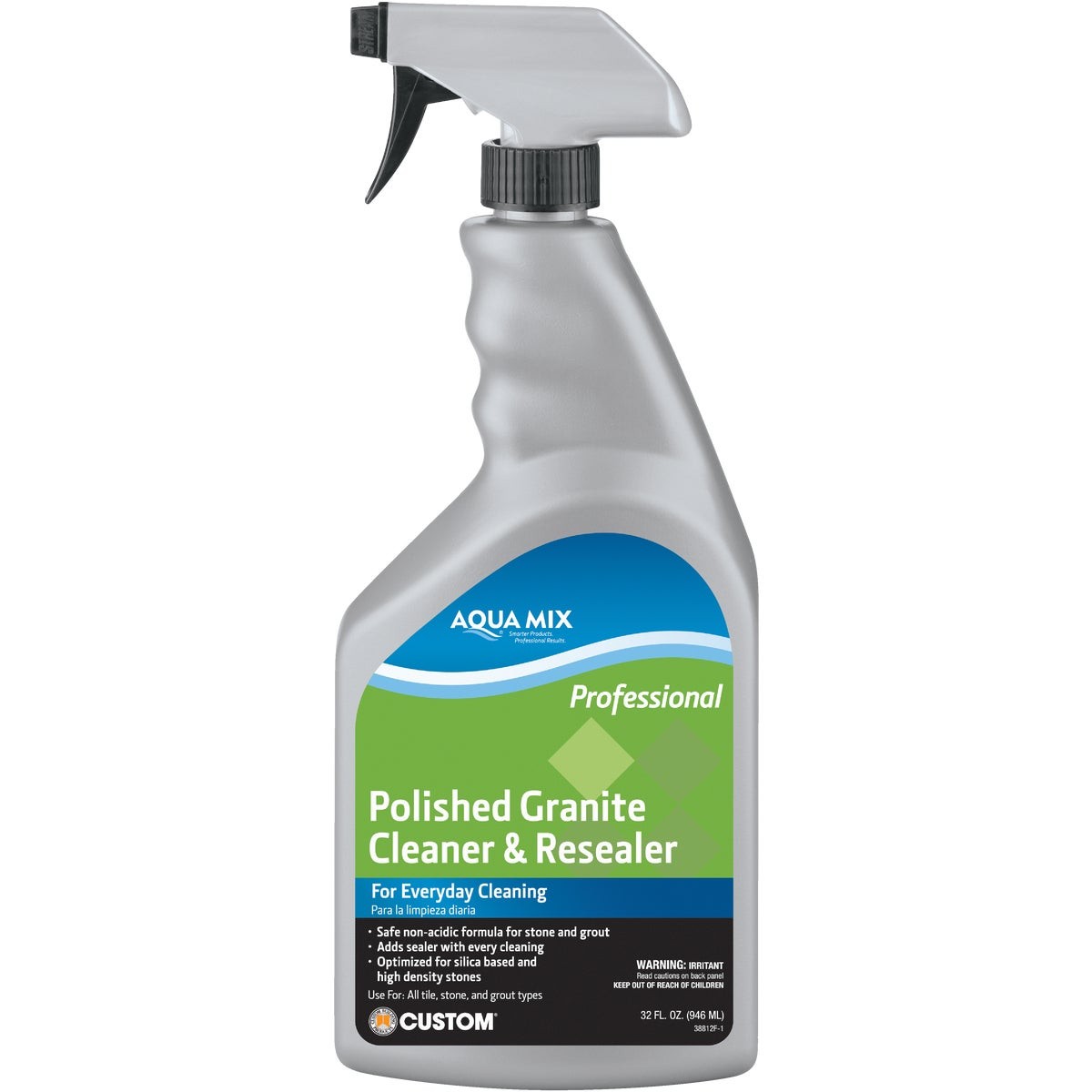 Aqua Mix 1 Qt. Polished Granite Cleaner & Resealer AMGCRQT Pack of 3 Aqua Mix