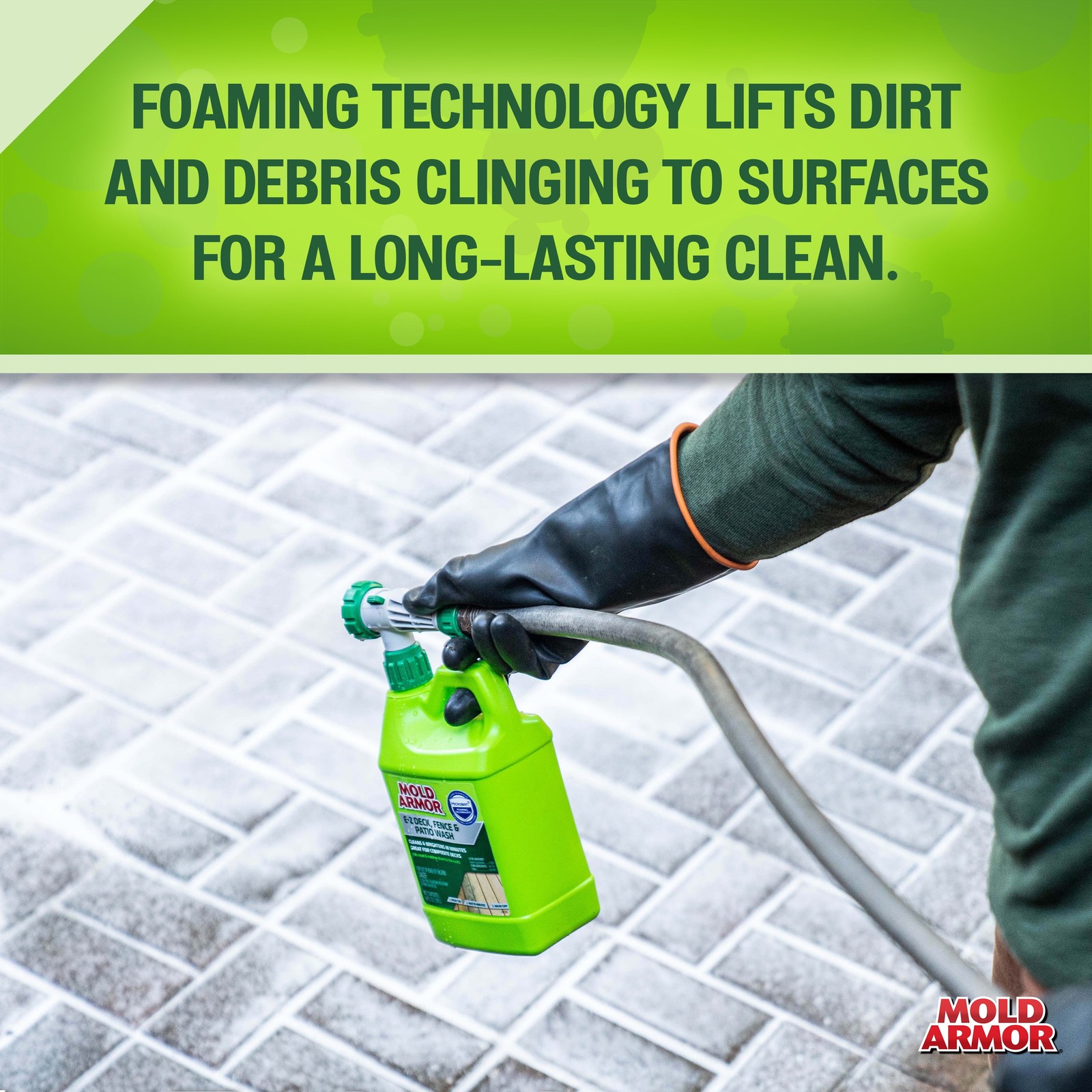 Mold Armor E-Z Deck Wash for Wood Surfaces, Composite Deck & Fence, 64 oz.