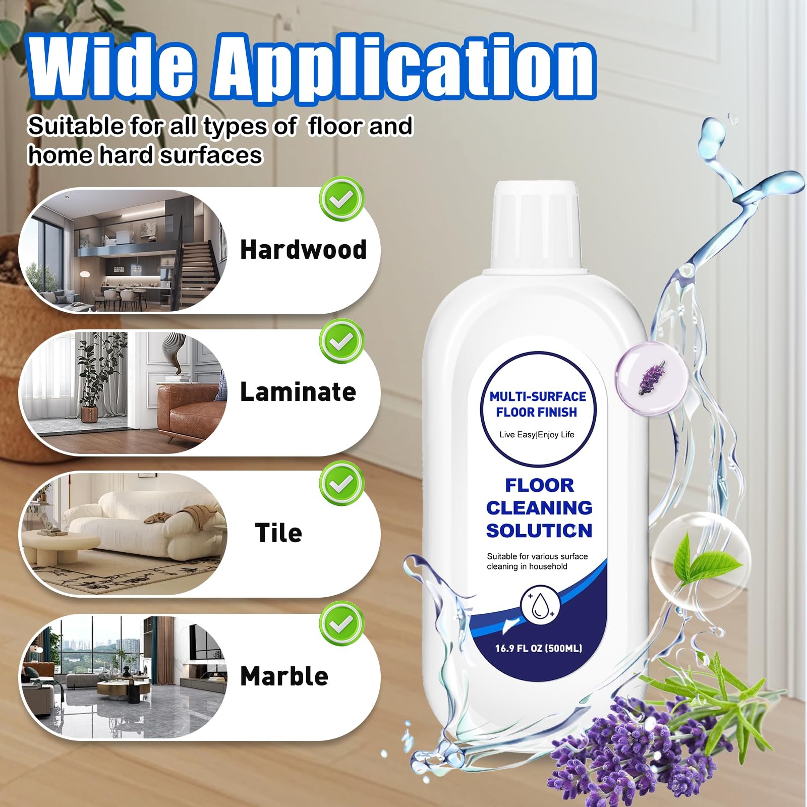 2L Floor Cleaner with Tineco Cleaning Solution,Multiple Hard Floors for All R…