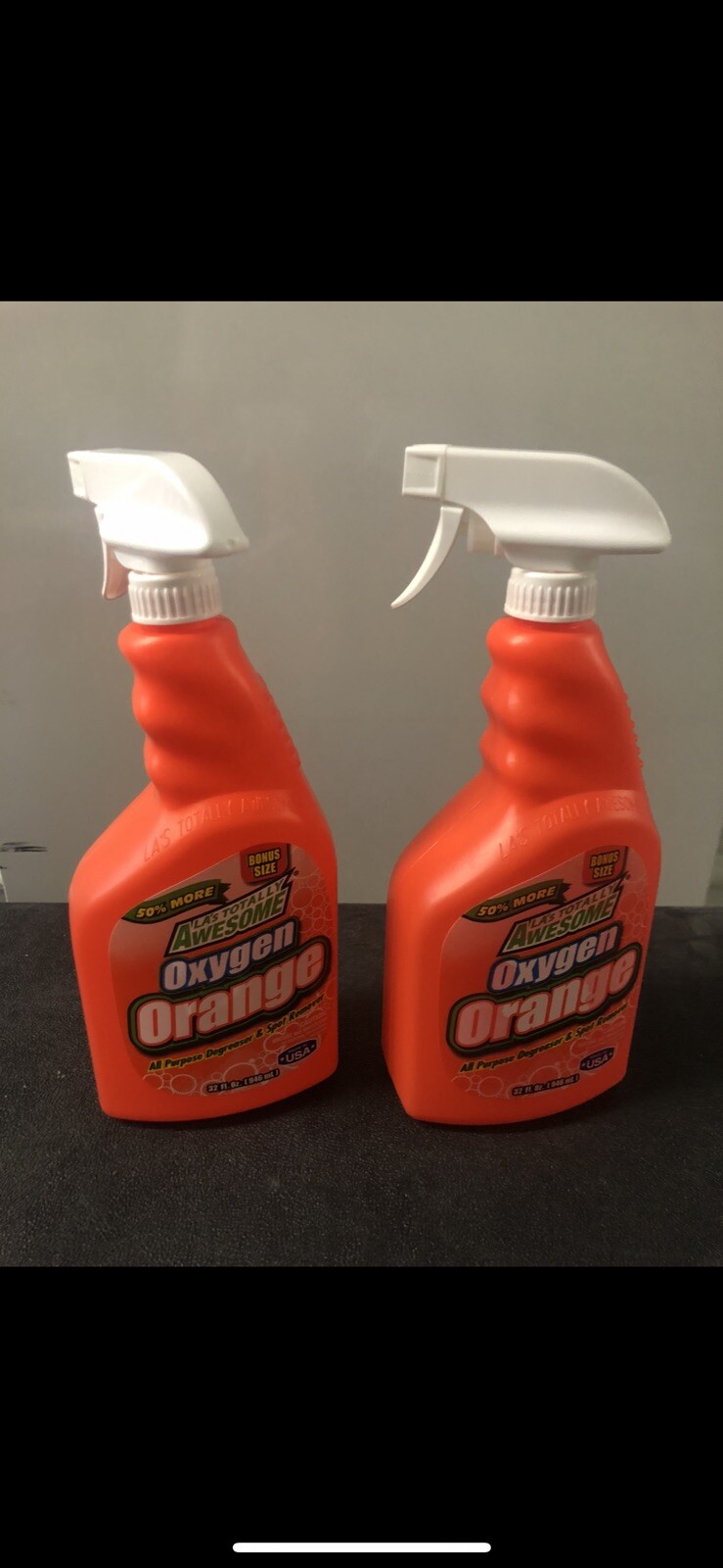 (2-Pck) LA’s Totally Awesome Oxygen Orange Degreaser 32oz each Bottle Spray