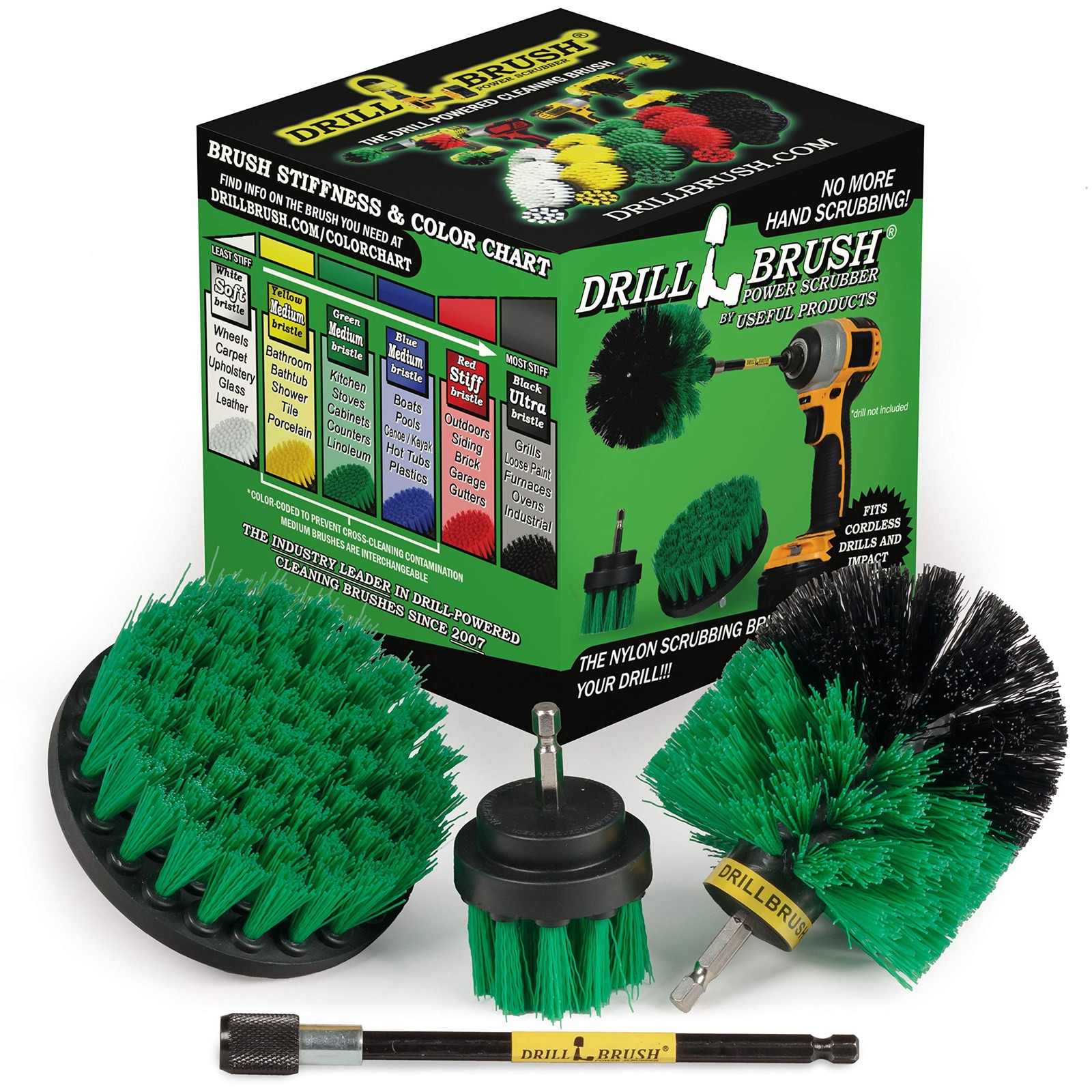 Drill Brush Household Cleaners – Oven Scrub Brush – Stove Top Cleaner Kit