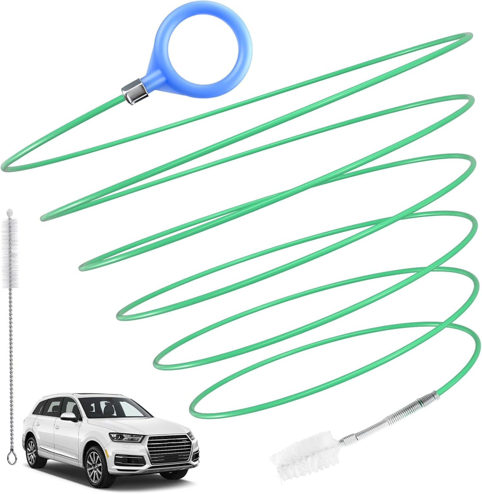 Auto Sunroof Drain Cleaning Tool, Flexible Nylon Steel Tube Brush 120 Inch, Car