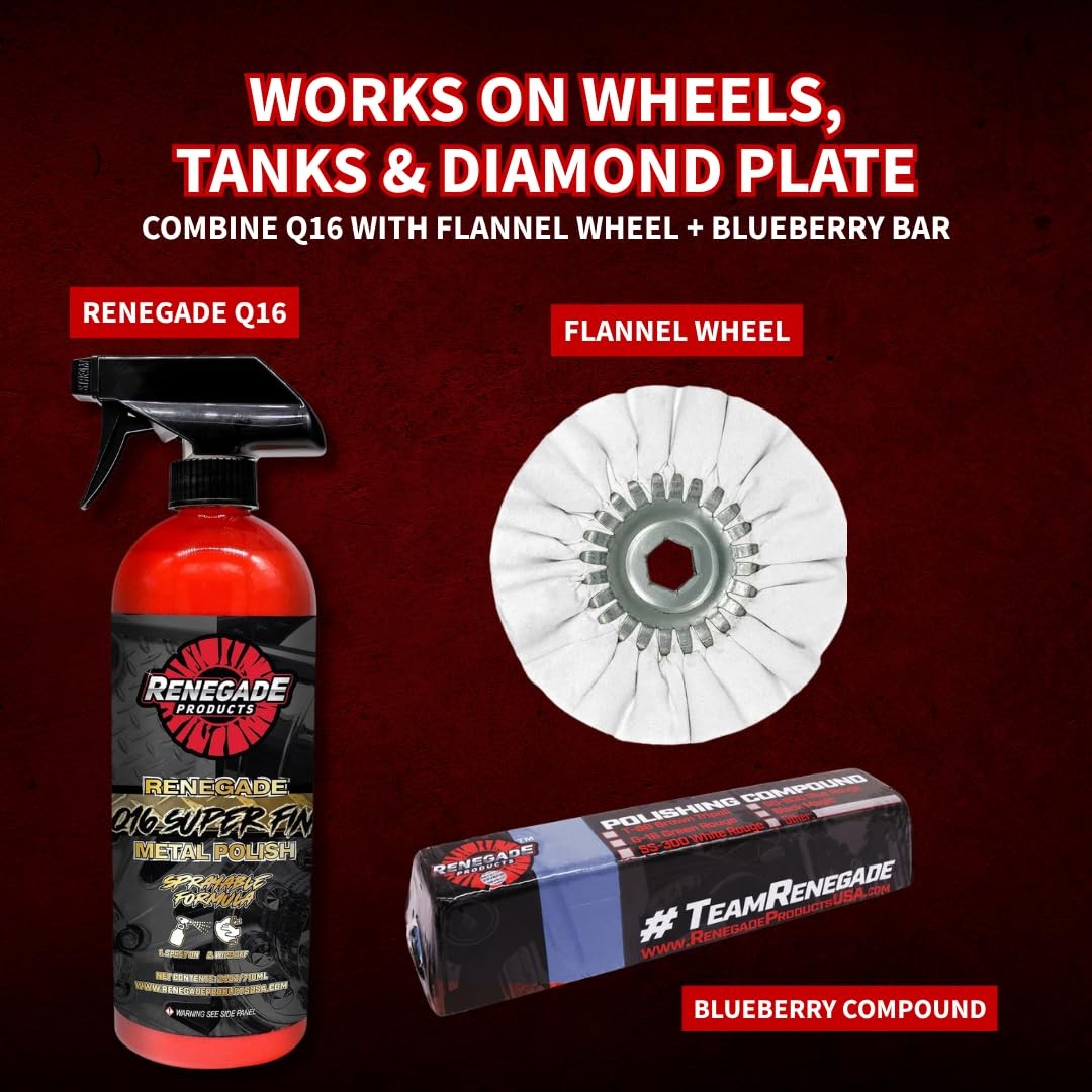 Extra Fine Sprayable Metal Polish HighGloss Finish for Aluminum & Steel 16