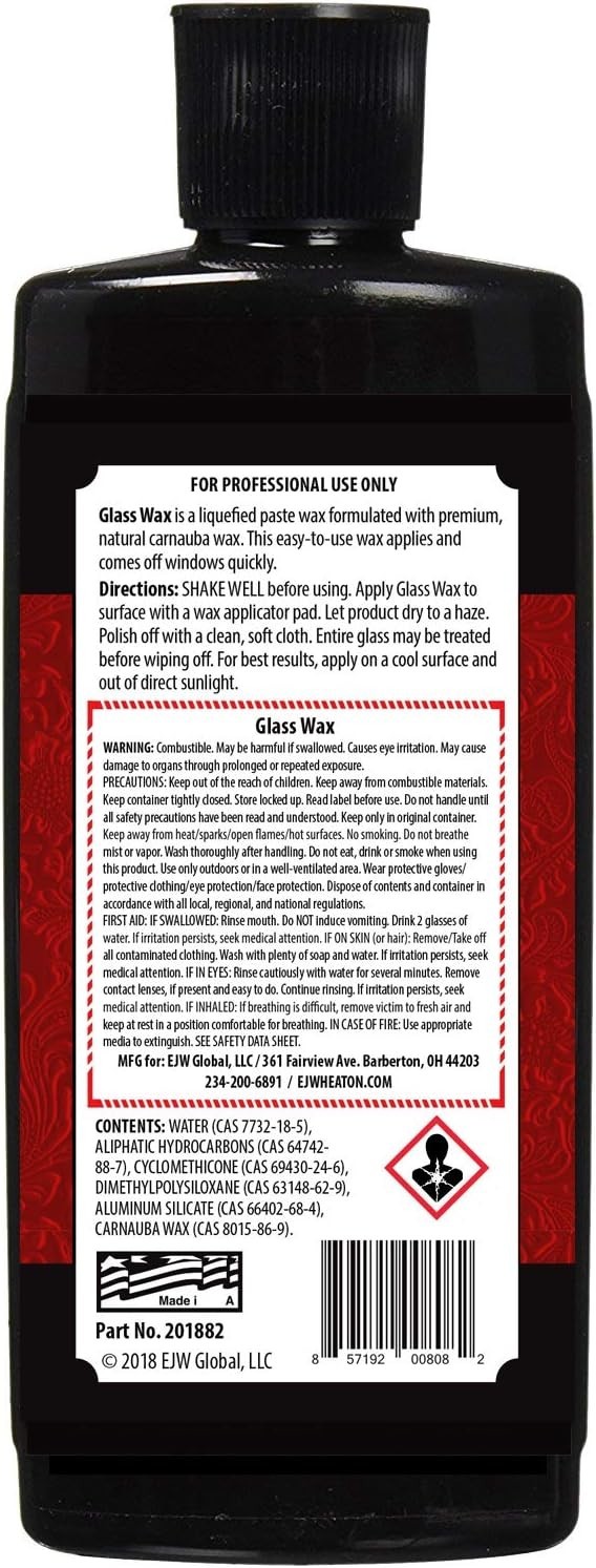E.J. Wheaton Glass Wax, Polishes and Protects Windows, Mirrors and Metal Surf…