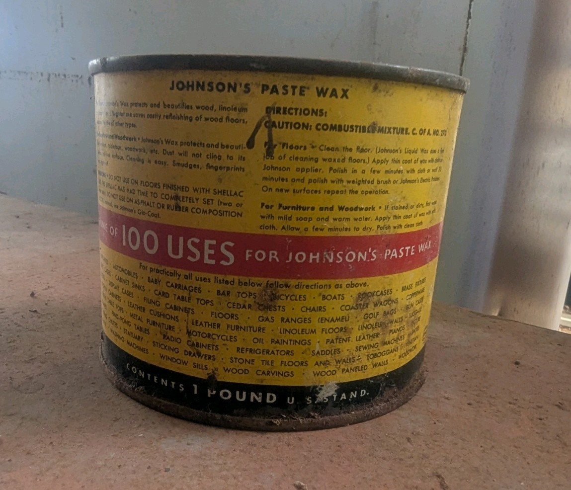 SC Johnson Paste Wax 2lbs Original Formula, Discontinued Vintage