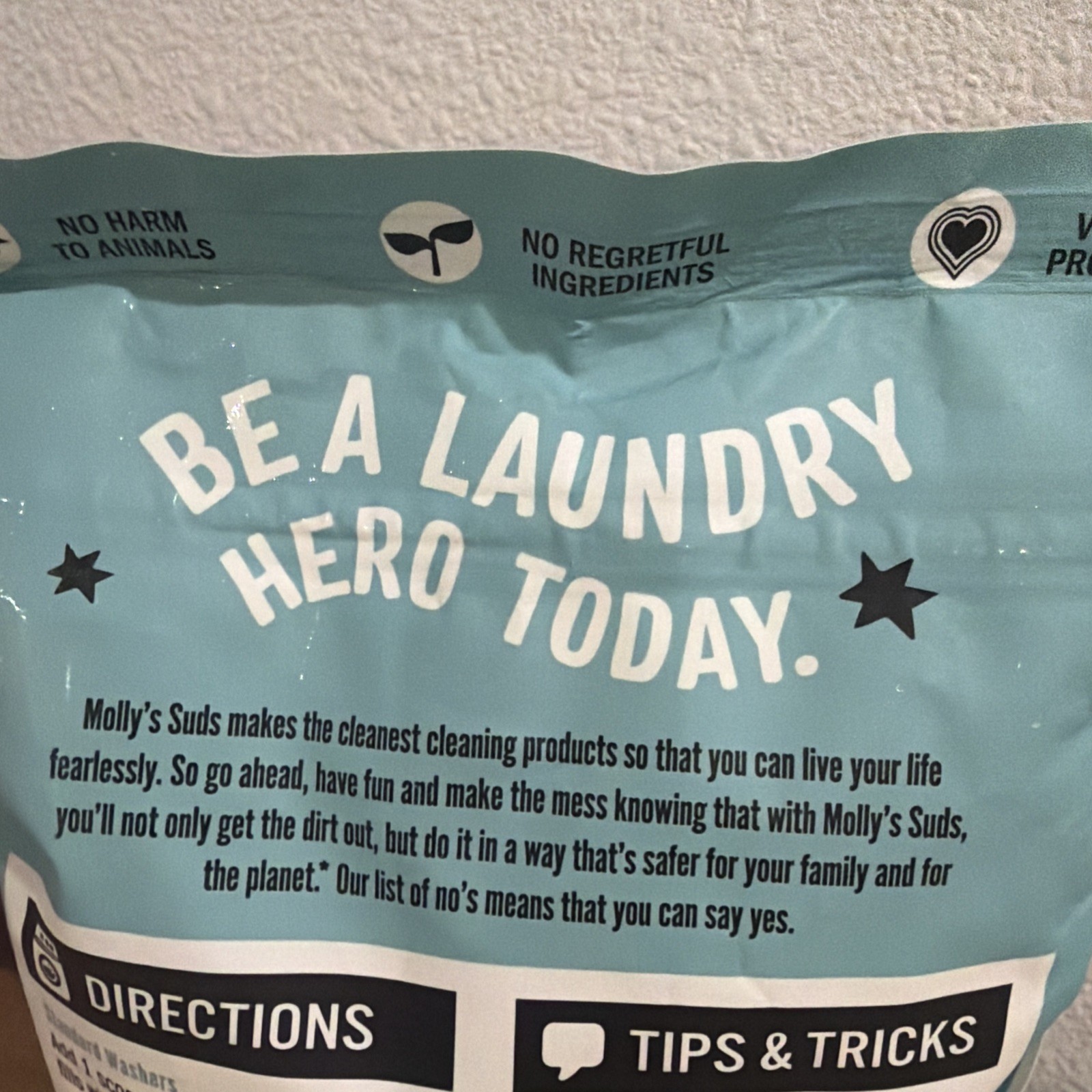 Molly’s Suds Laundry Powder Unscented 70 Loads 47 oz Safe Ingredients