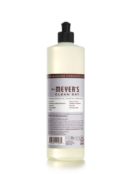 3~ Mrs Meyer’s Clean Day Dish Soap Cuts Grease Biodegradable Lavender Scent 16oz
