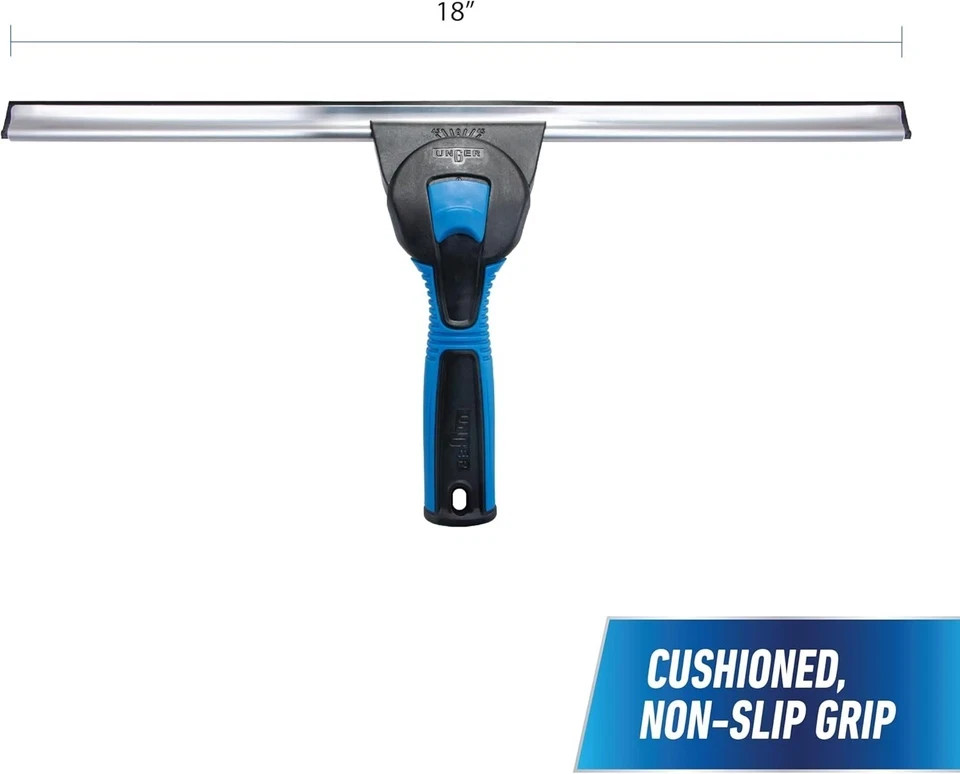 18-inch Professional Grip Swivel Squeegee – Professional Grade Window Squeege…