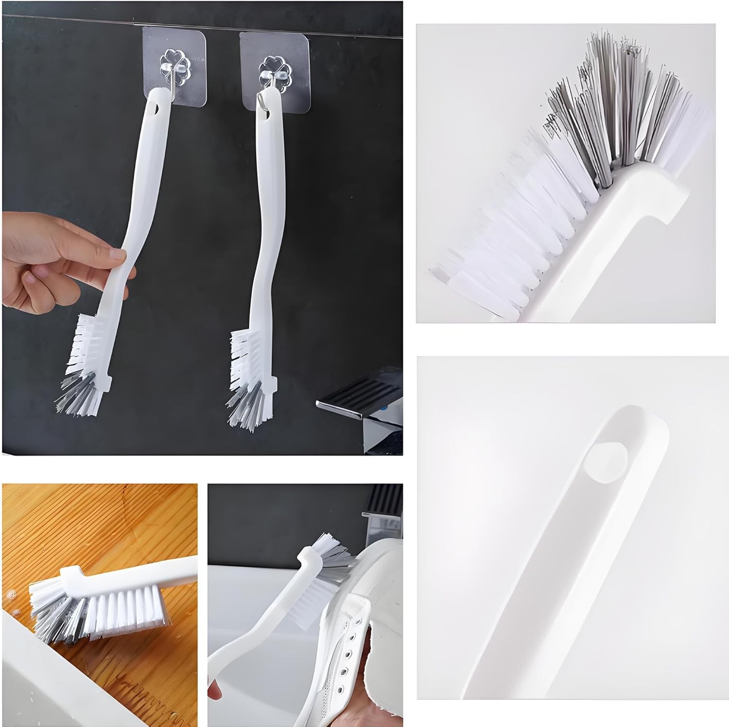 Crevice Cleaning Brush 12Pcs Hard Bristle Deep Cleaning Brushes Supplies