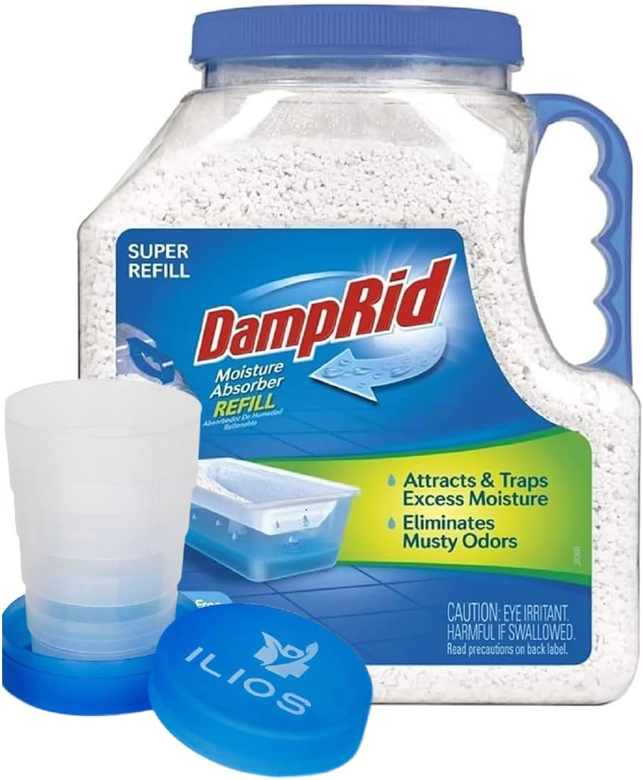 Damprid Moisture Absorber Refill Container 7.5 Lb – Fragrance Free Odor and Mois