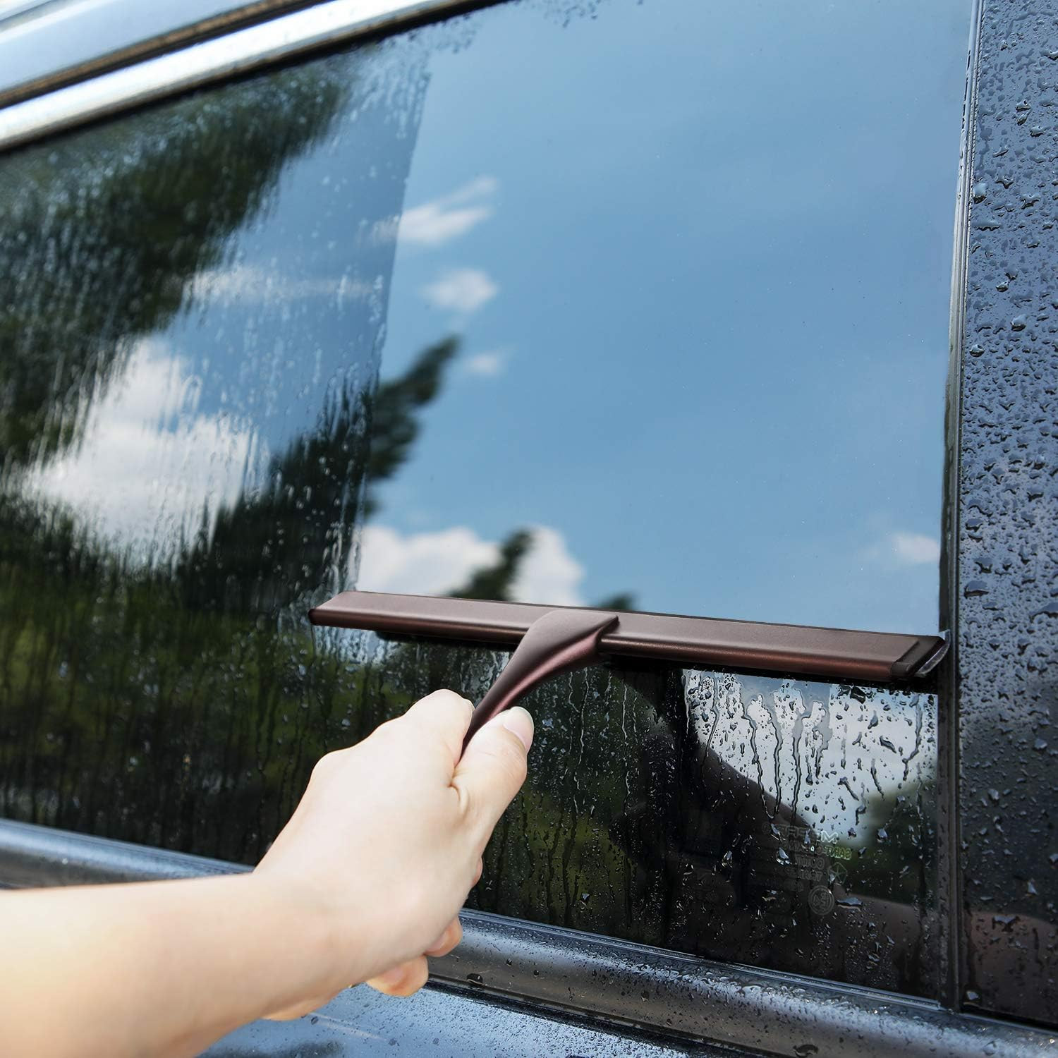 All-Purpose Shower Squeegee for Shower Doors, Bathroom, Window and Car Glass – B