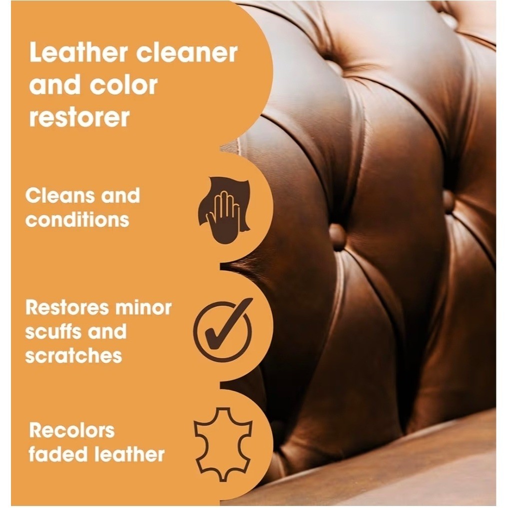 Furniture Clinic Leather Easy Restoration Kit Light Grey Clean Restore