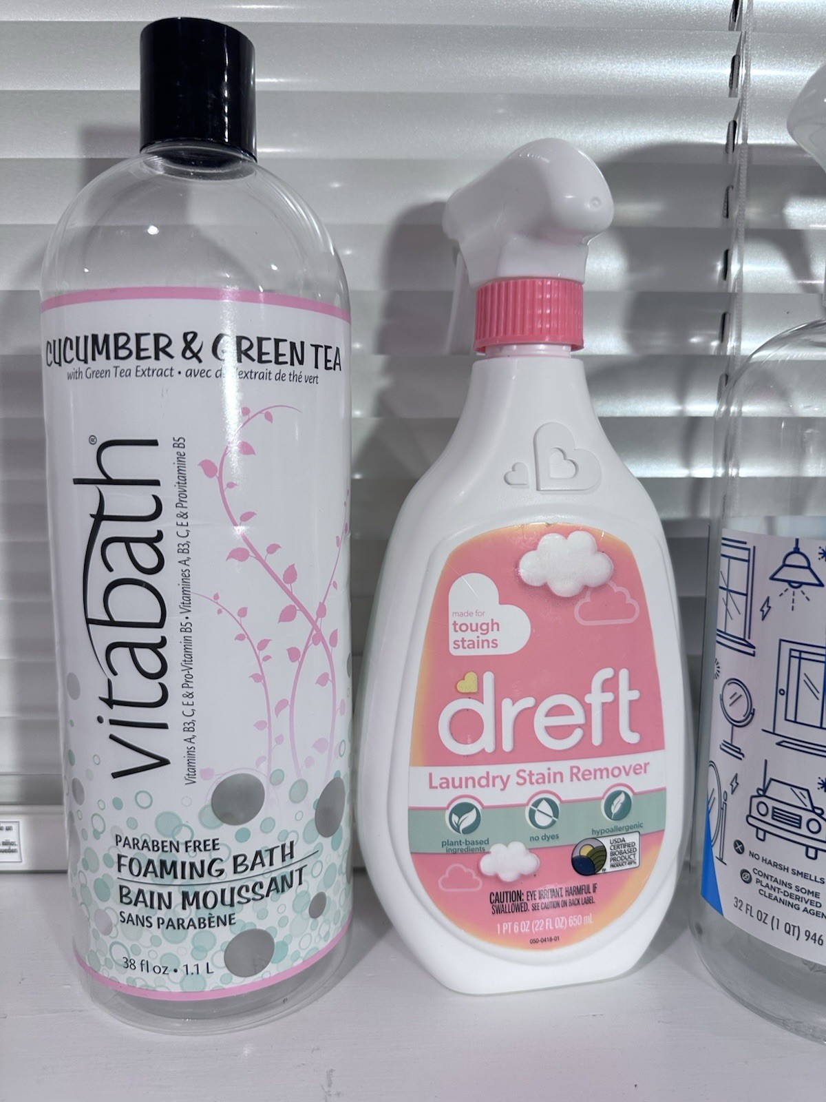 9 Empty 32 Oz And 24oz Plastic Bottles With Spray Nozzles ~ Recycled Bottles