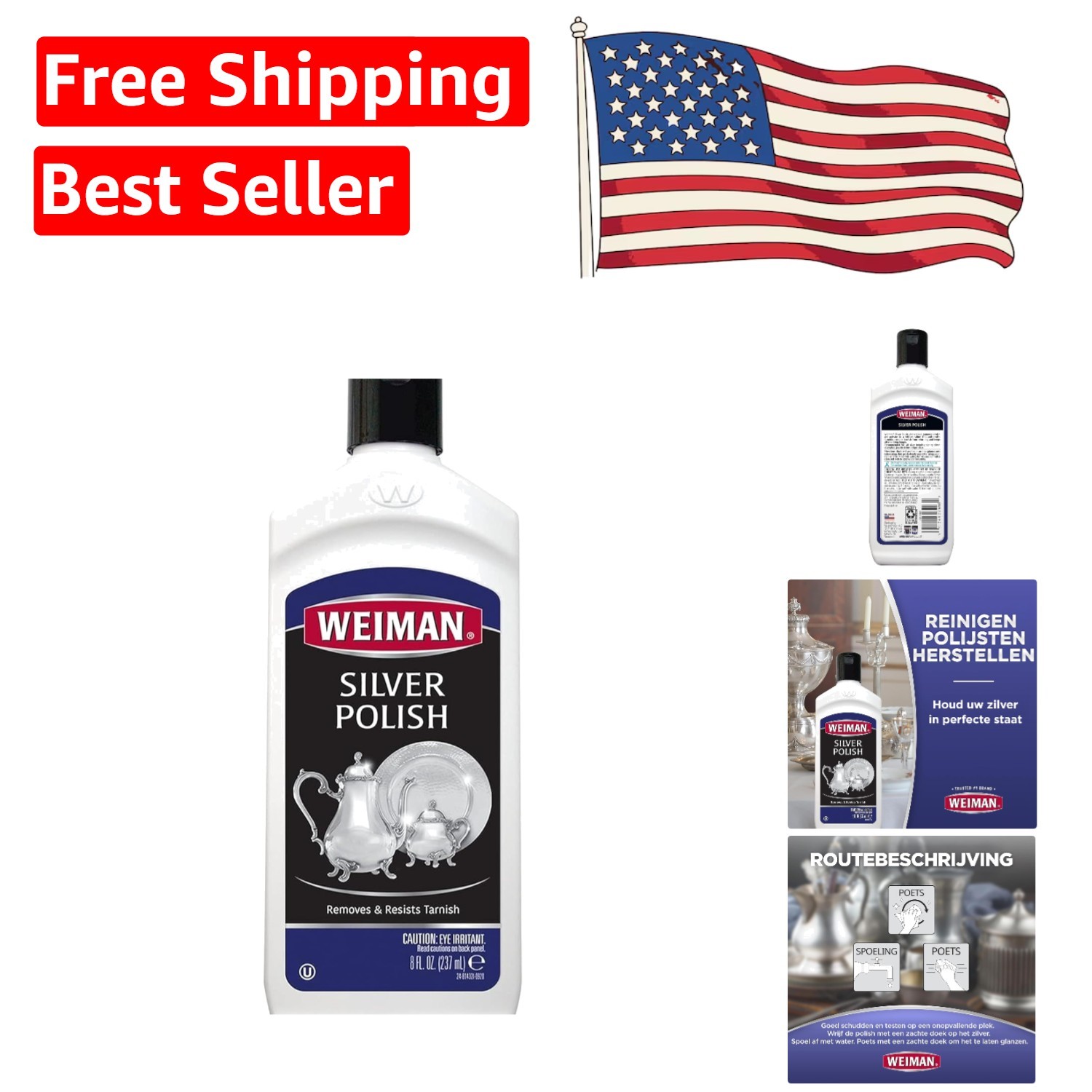 Universal 8 Oz Cream Cleaner for Silver, Gold & More: Anti-Tarnish Technology