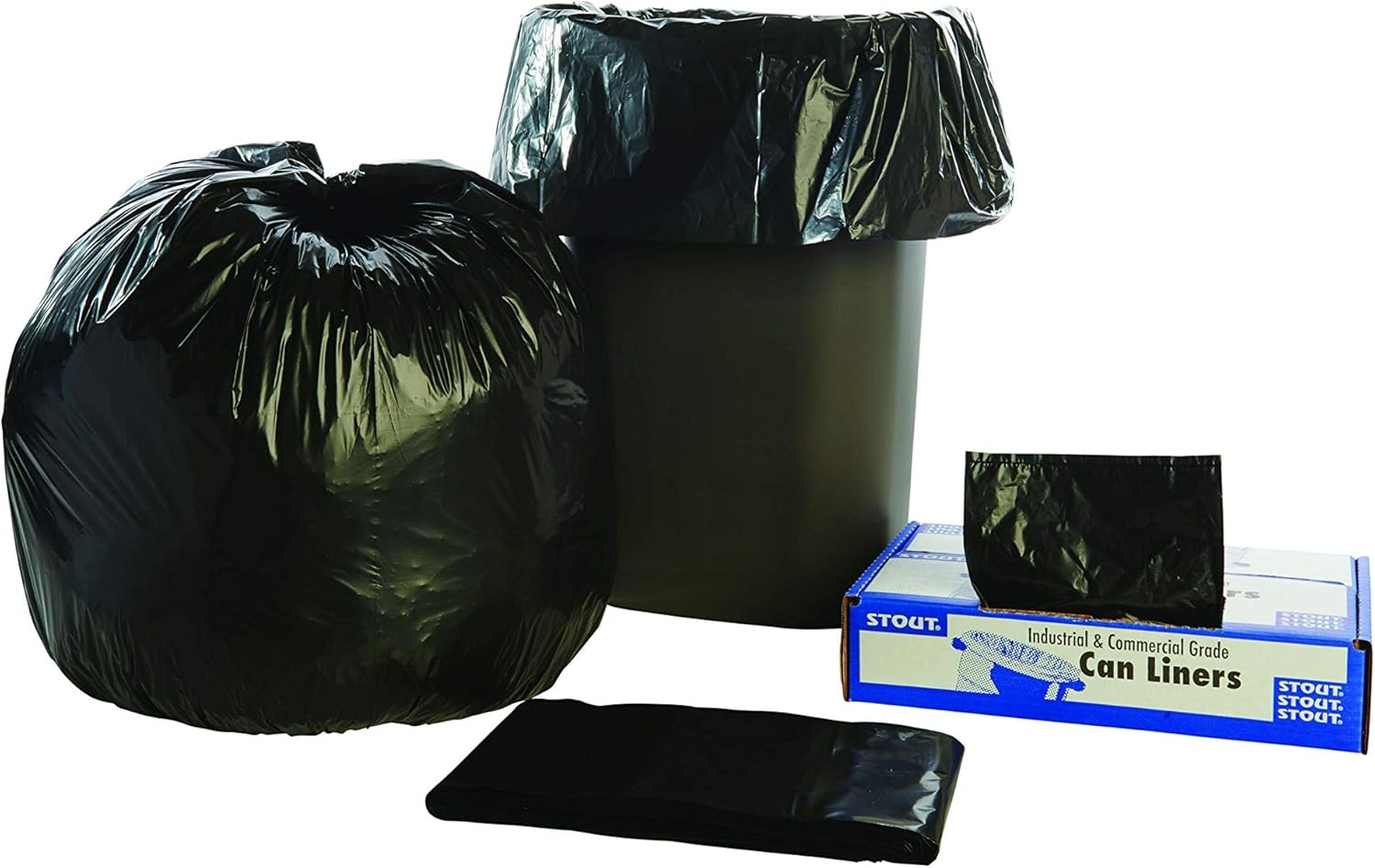 Stout by Envision 33 Gallon Heavy Duty Total Recycled Content (TRC) Trash Bags