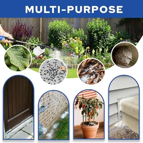 Diatomaceous Earth Powder Duster 250ml – Adjustable 17-50″ Sprayer, Ergonomic Ap
