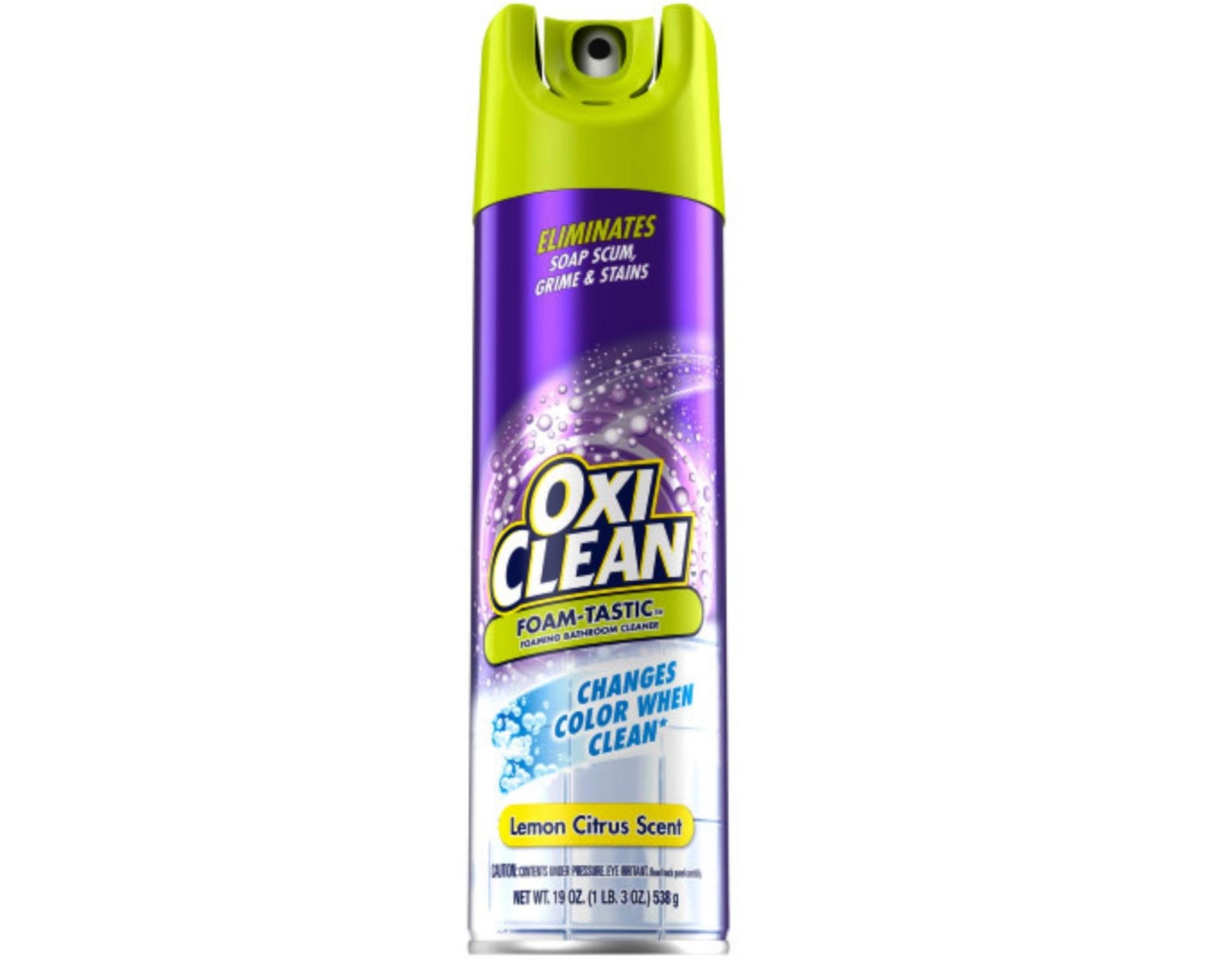 OxiClean Foam-Tastic Bathroom Cleaner, Citrus Scent, 19 oz Spray