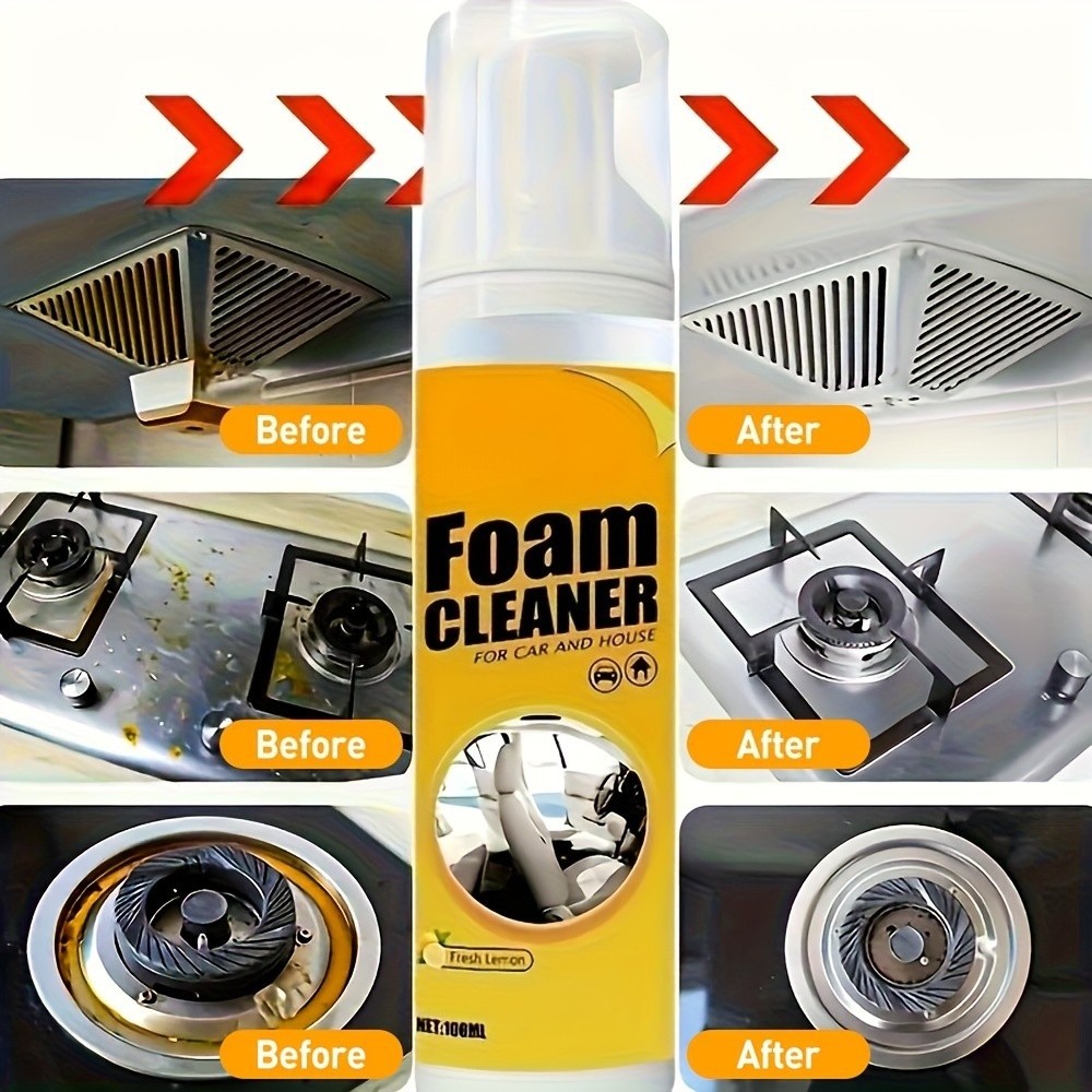 Multi-Functional Reliable Economical Compact 3Pcs Multi-purpose Car Foam Cleaner
