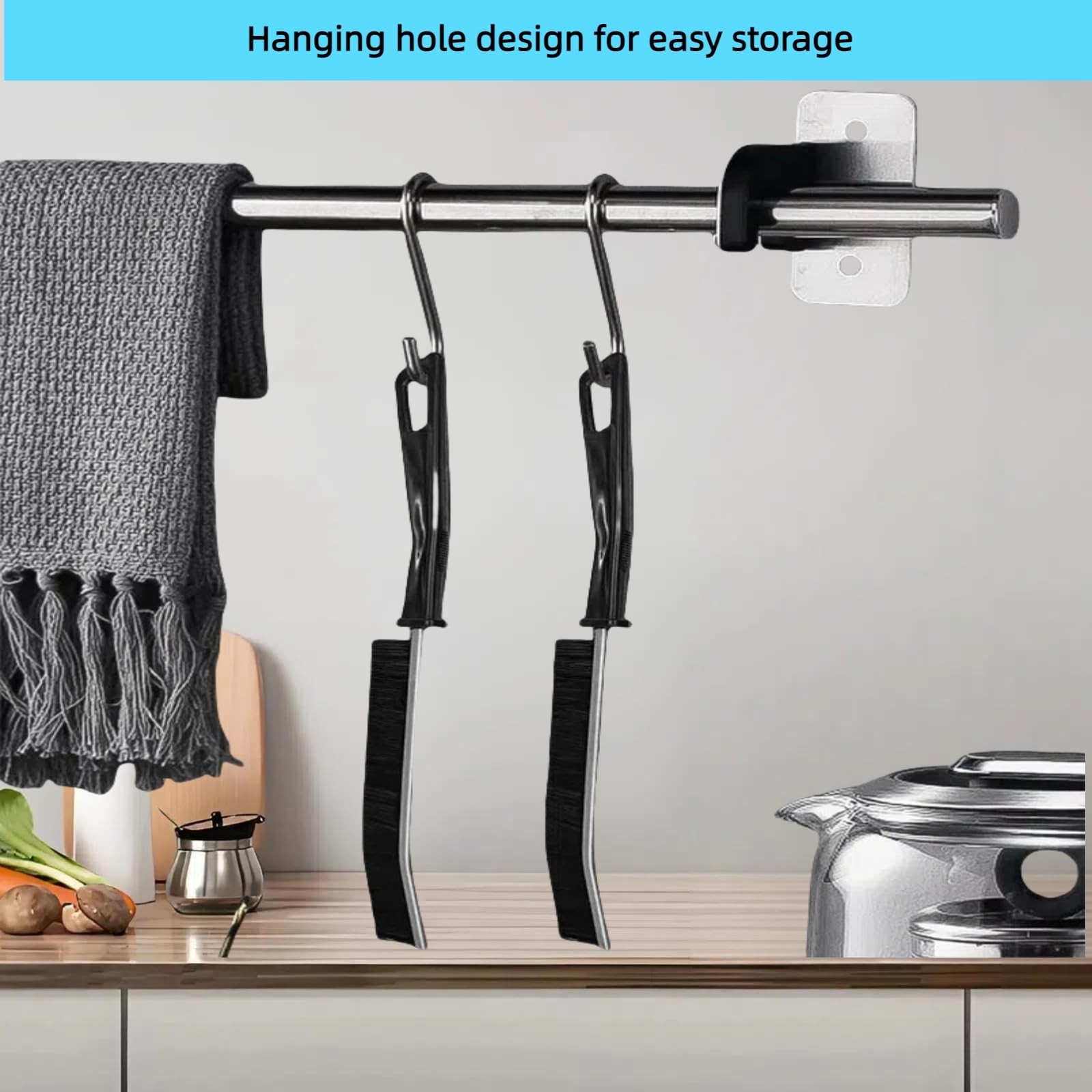 Crevice Cleaning Brush, Multifunctional Cleaning Brush Tool, Bathroom Gap Bru…