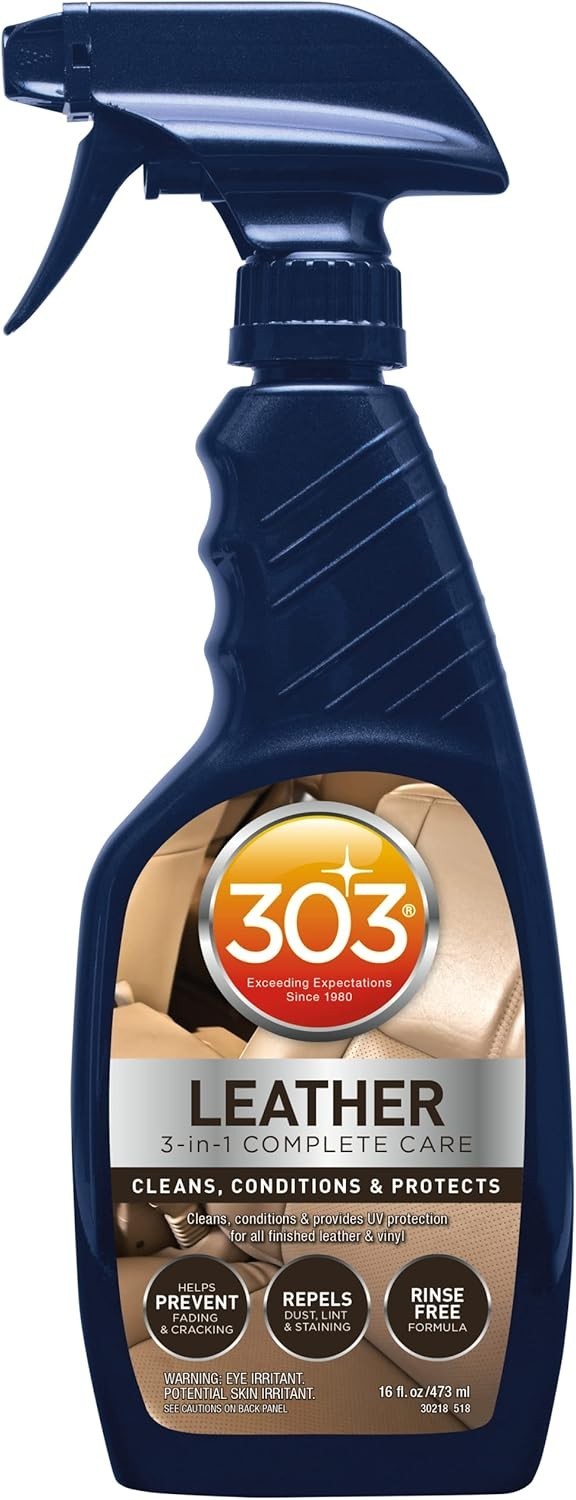 Leather 3-In-1 Complete Care Spray 16oz Protects Cleans Conditions for Furniture