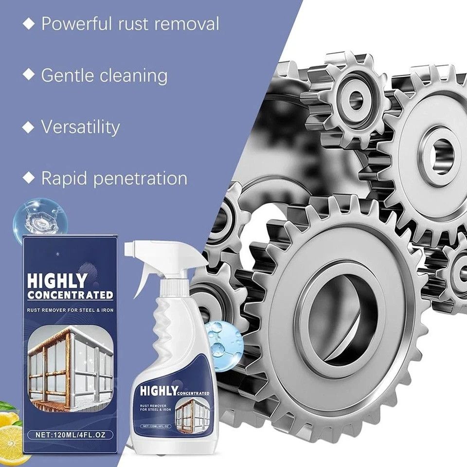 Industrial ﻿Highly Concentrated Rust Remover 120ml For Steel & Iron HOT 2026