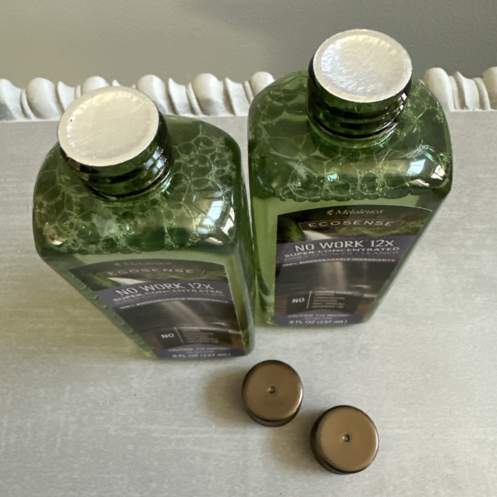 2- 8 Oz bottles Melaleuca Eco Sense , Shower Cleaner 12x , Super Concentrated