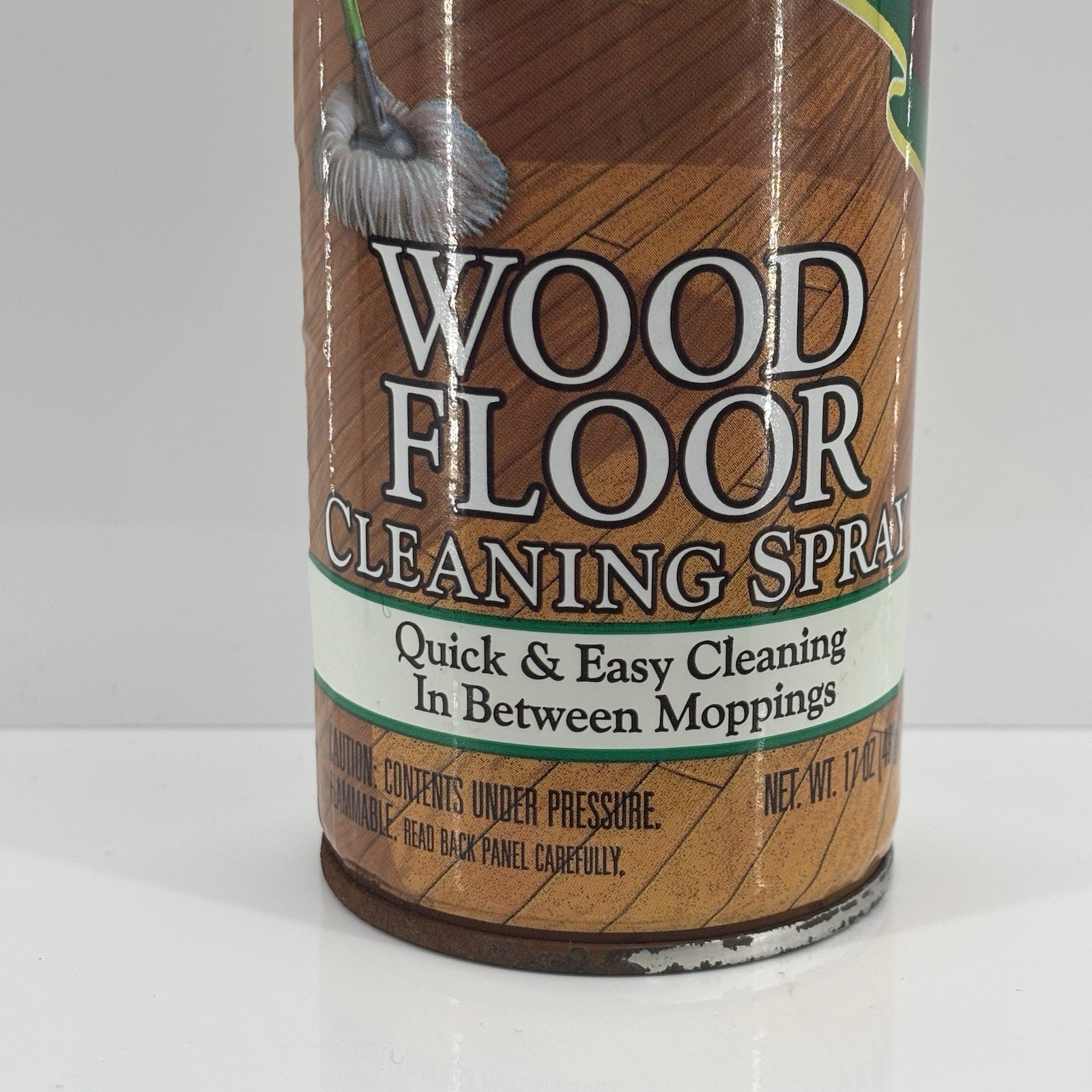 Vintage Pledge Lemon Wood Floor Cleaning Spray 17 oz NEW NOS 1998 SC Johnson