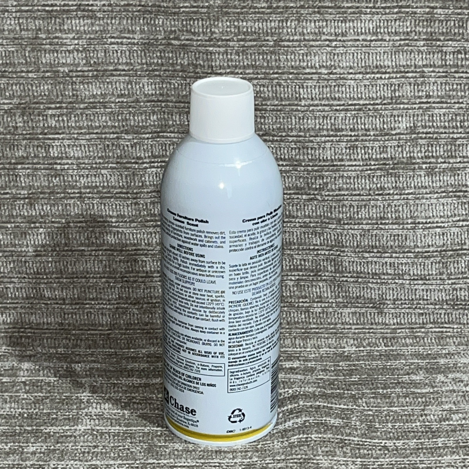 Chase Home Value Cream Furniture Polish Lemon Scent 6oz New Cleans & Protects