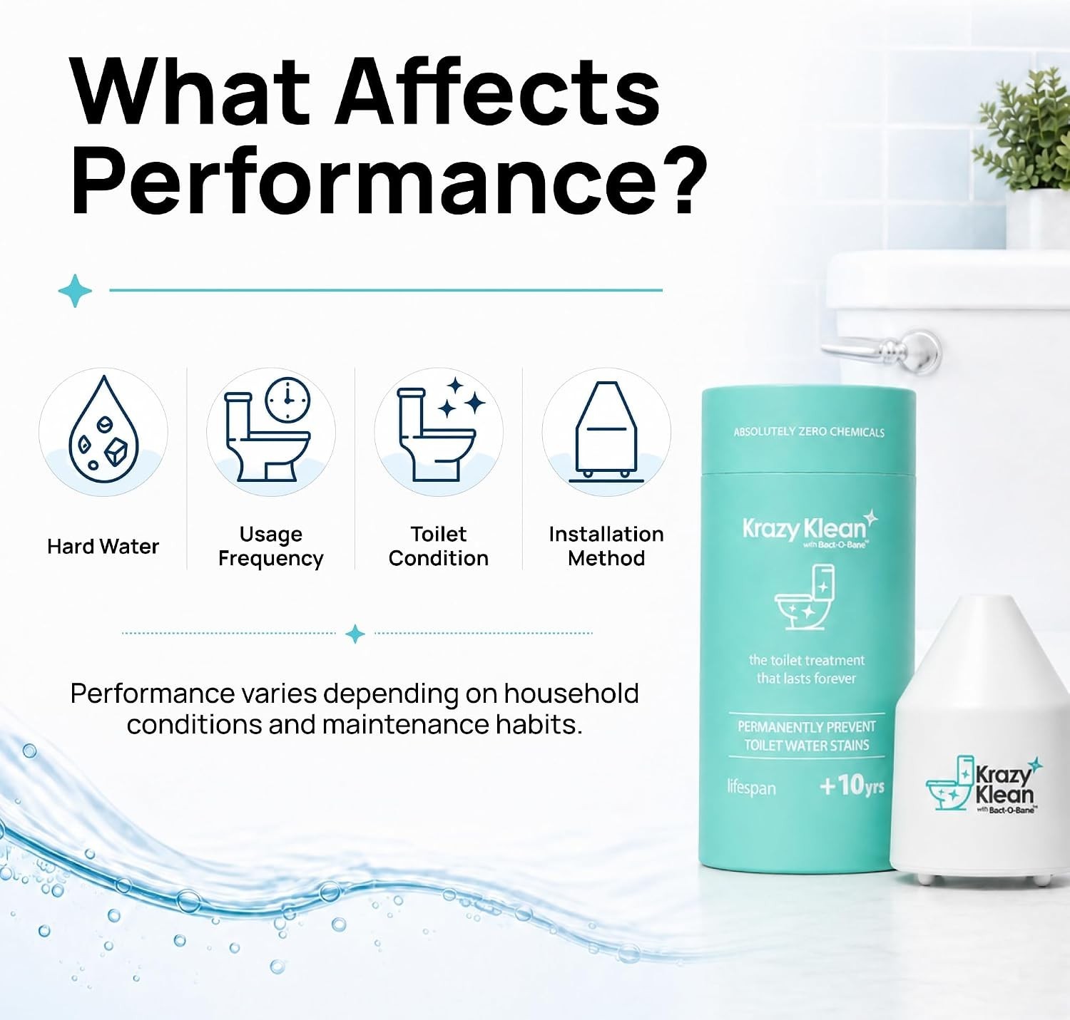 Automatic Toilet Tank Cleaner – Continuous Flush Cleaning System – Helps Redu…