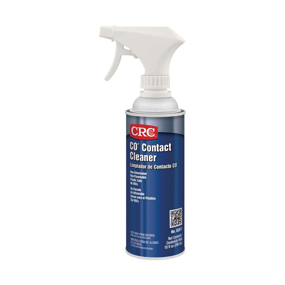 CRC 02017 Contact Clnr,Trig Spray Can,10 oz,Liq 2YE16