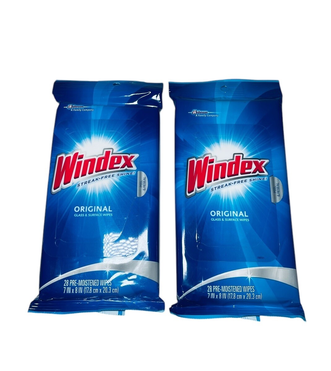 Windex Original Glass & Multi surface Wipes 28 Pk (each) Lot of 2