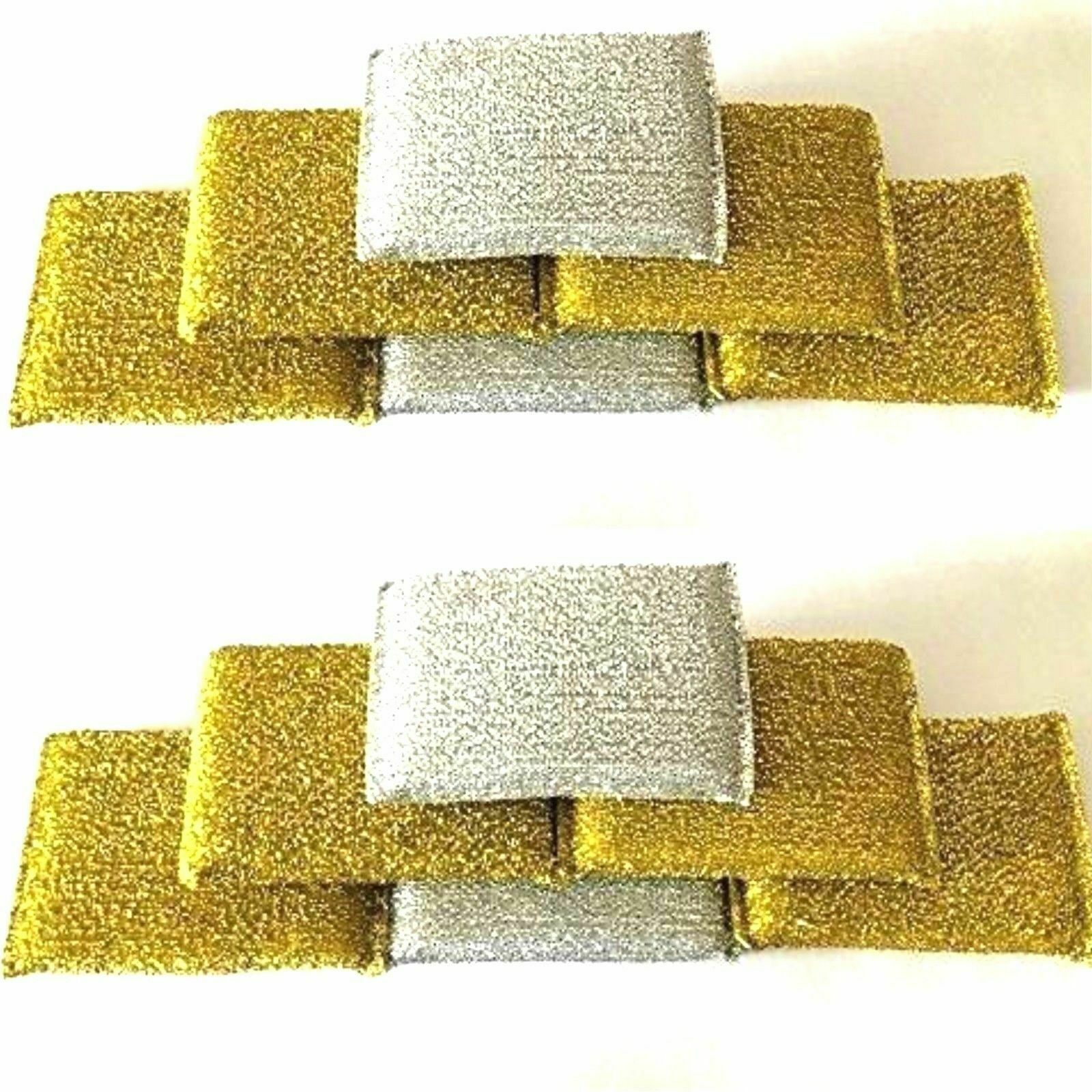 2 X 6 Pcs Shining Multi-purpose Scouring Pads Dish Sponge Washing tool