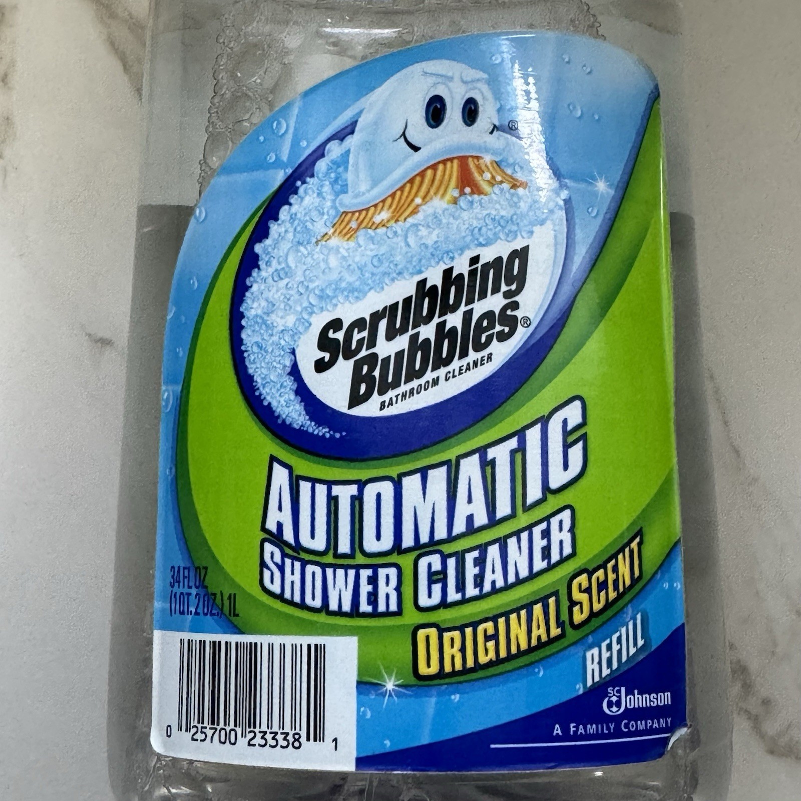 NEW Scrubbing Bubbles Automatic Shower Cleaner Refill Original Scent 34 fl oz