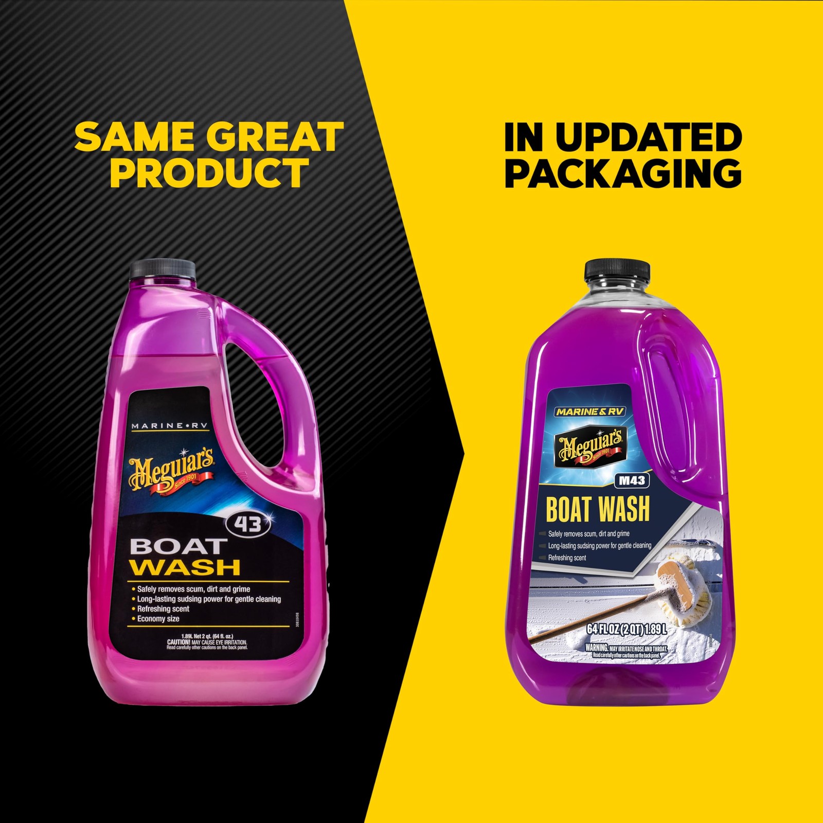 M43 Marine/RV Boat Wash, pHBalanced Boat/RV Wash for Protecting Fiberglass an…