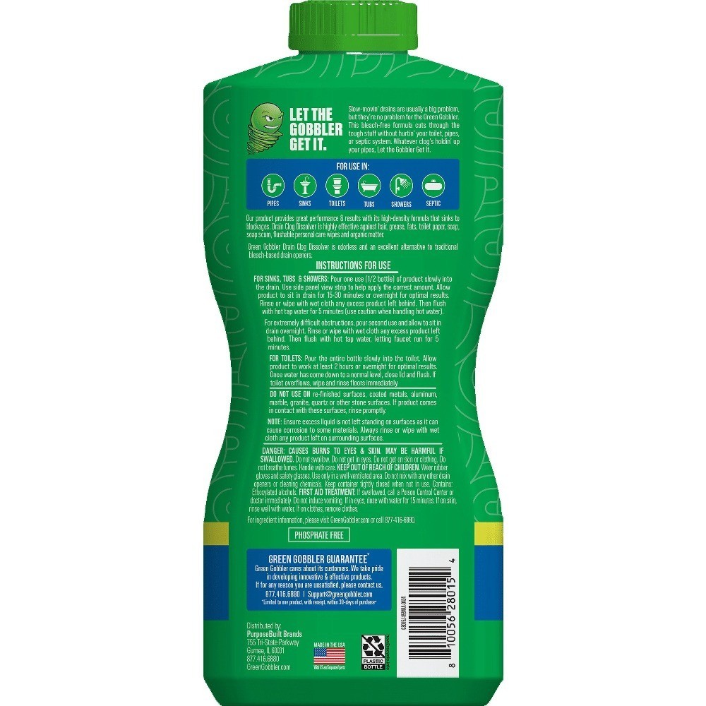 Drain Clog Remover and Cleaner Septic Safe Bleach Free No Harsh Fumes 2