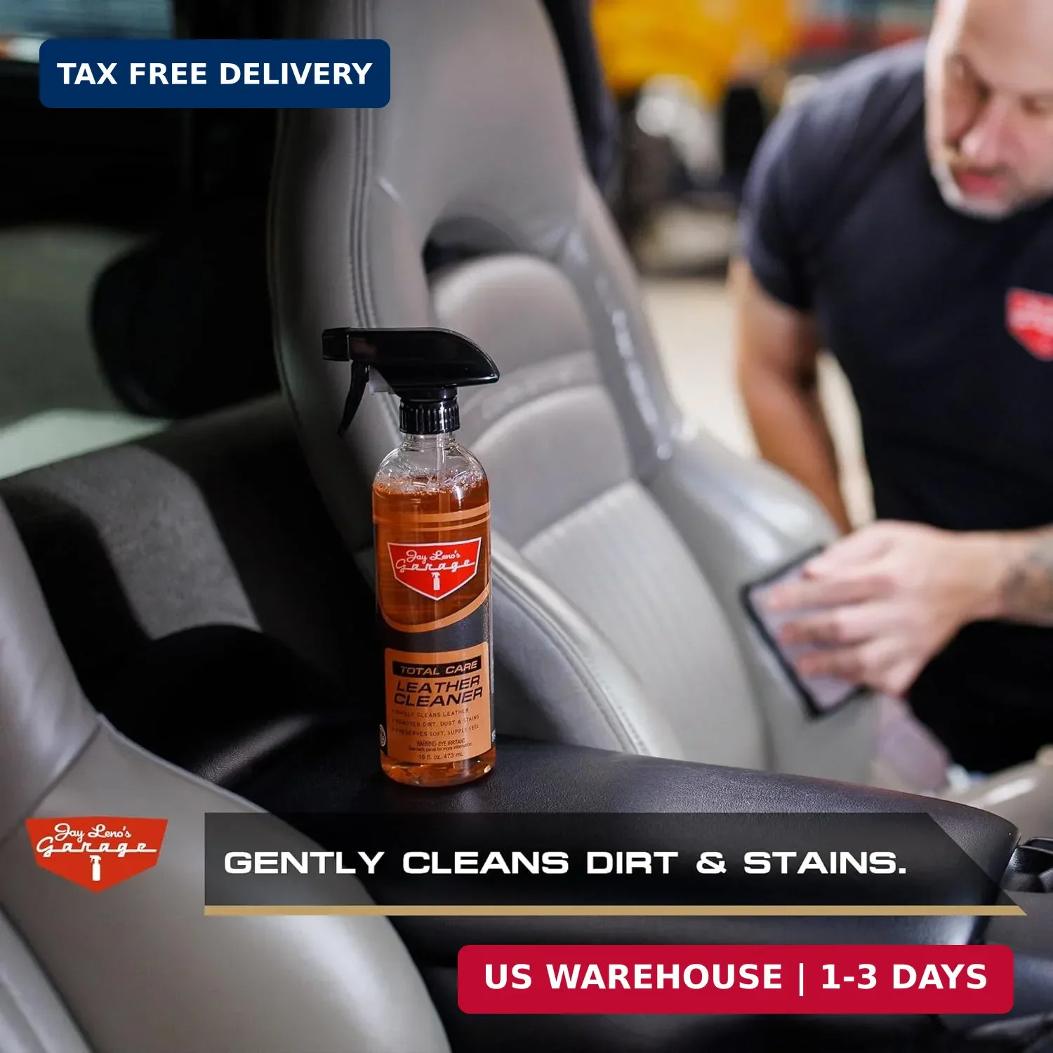 Jay Leno’s Garage Leather Cleaner and Conditioner for Car Interior – Advanced Ca