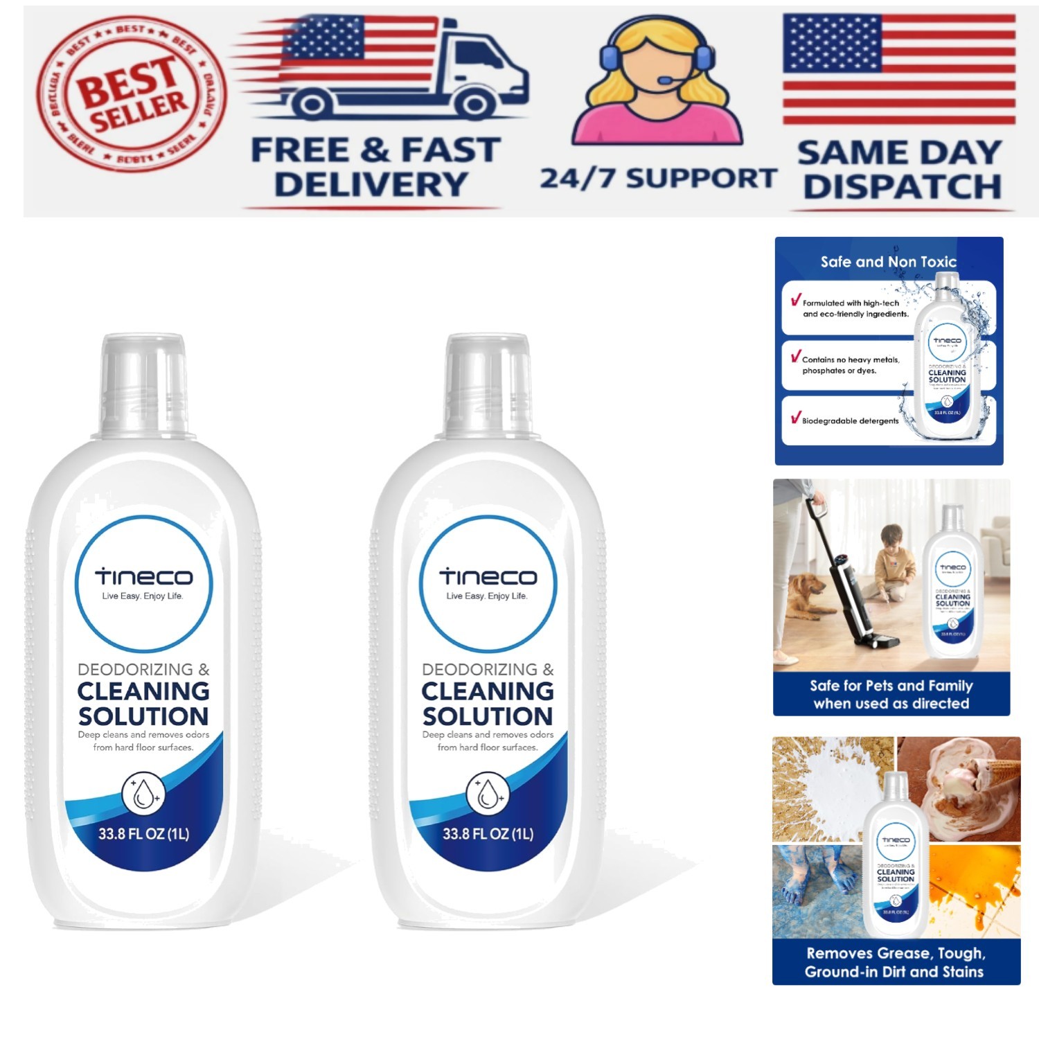 Eco-Conscious Floor Cleaning Solution 2 Liters for iFLOOR Models