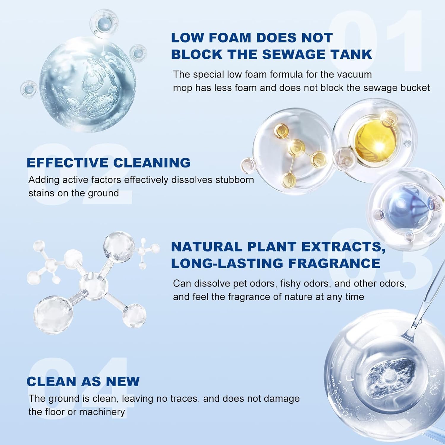 Floor Cleaner 1000ml Lavender Scent Compatible with Tineco Cleaning Solution