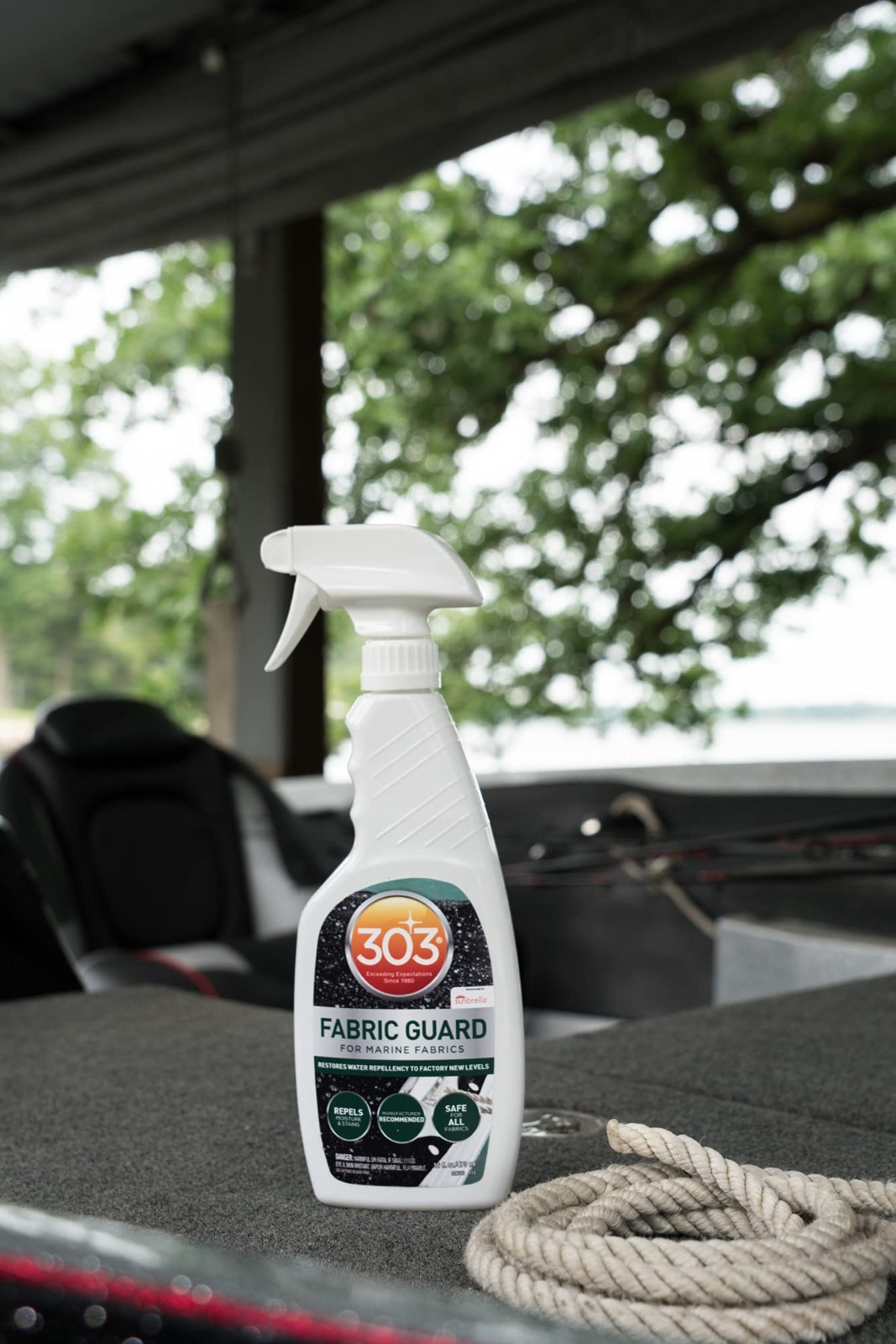 Water Repellent Fabric Protector for Boat Covers & Canvas – 16 oz Marine Guard
