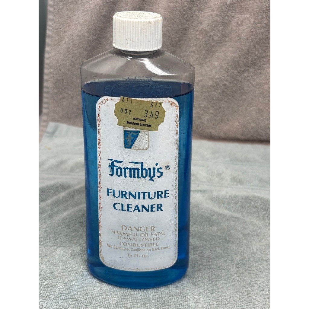Vintage Formby’s Furniture Cleaner 16 oz Full Discontinued Dissolves Wax