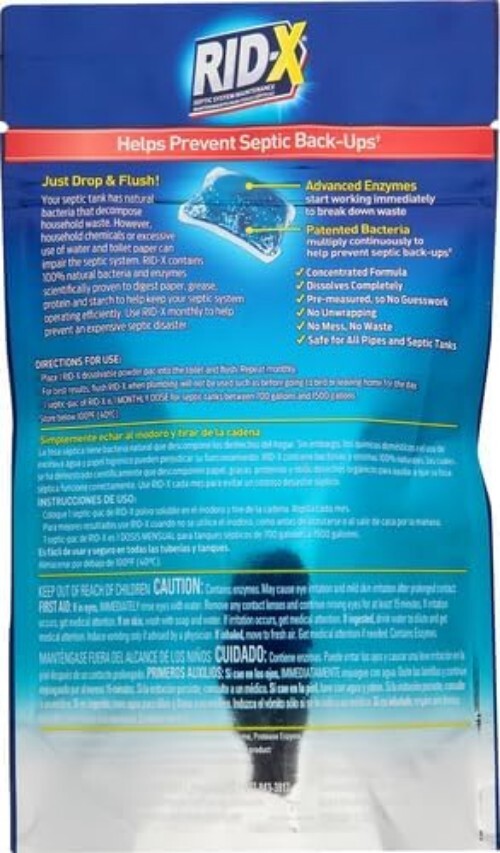 Septic Tank Treatment Dual-Action Septi-Pacs: Natural, Safe, & Efficient 3-Pack