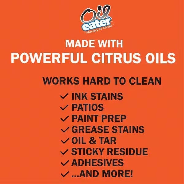 Oil Eater Orange 1 Gal. Heavy-Duty Citrus Cleaner Removes grease, oil & adhesive