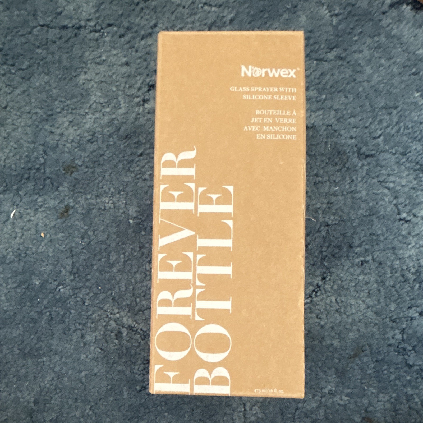 Norwex Forever Bottle Glass Sprayer Silicone Sleeve 16 fl oz BPA Free