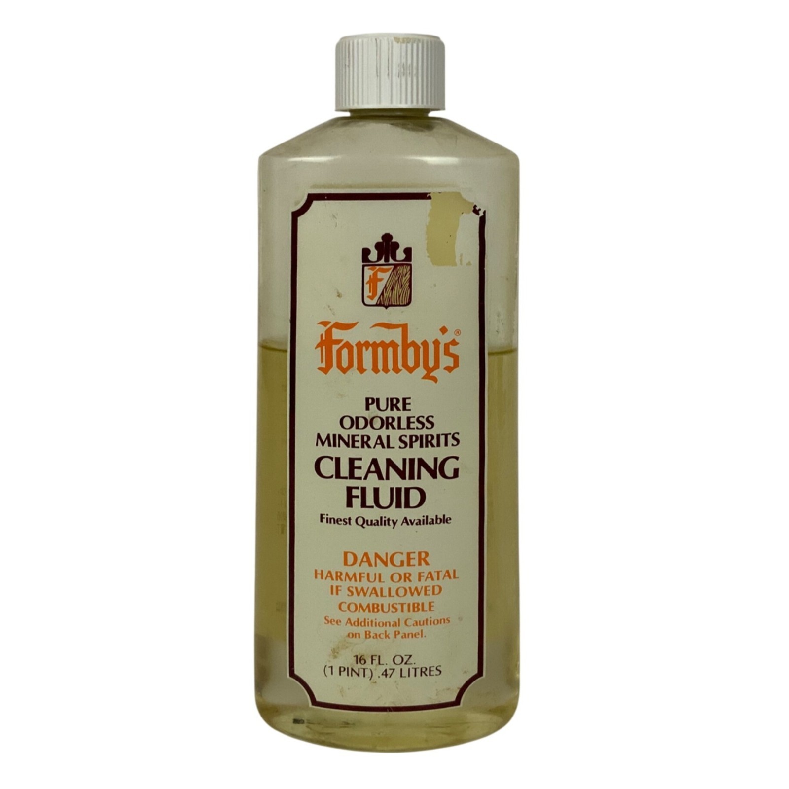 Formbys Pure Odorless Mineral Spirits Cleaning Fluid 16 Fl Oz Multi-Purpose USED