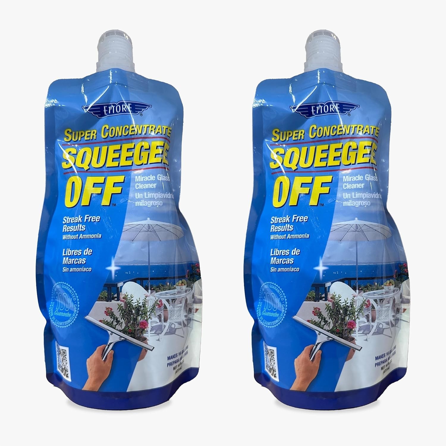 Concentrated Squeegee-Off Soap for Clean Windows, 16oz (2)