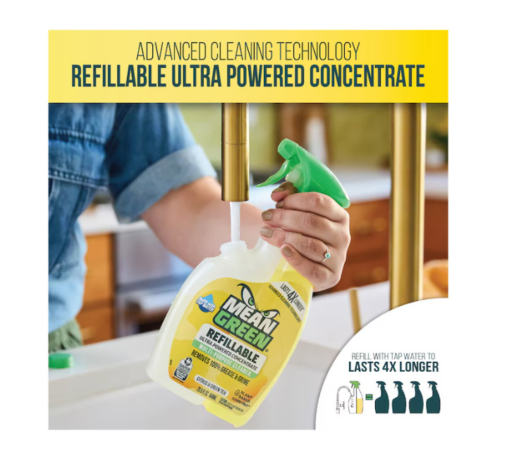 Mean Green Refillable 28.6oz Citrus Green Tea Liquid All-Purpose Cleaner